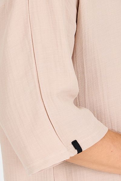 BABBOSS Oversize Bohemian Off Shoulder Λινό T-Shirt