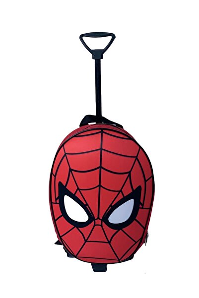 mim bebe Örümcek Adam Baskılı Çekçekli Anaokulu Kreş 2-6 Yaş Eva Kumaş Tekerl...