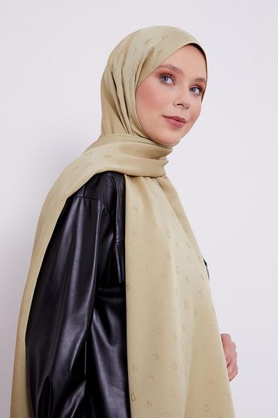 İLKYAZ LEVİDOR LVD șal jacquard imprimat măsline