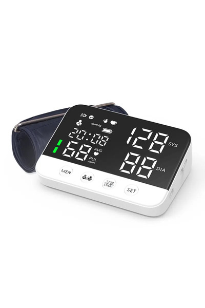 AYCB Tensiometru Premium AYCB™ pentru braț, manșetă 22-32 cm, cablu de încărcare USB-C + adaptor de alimentare