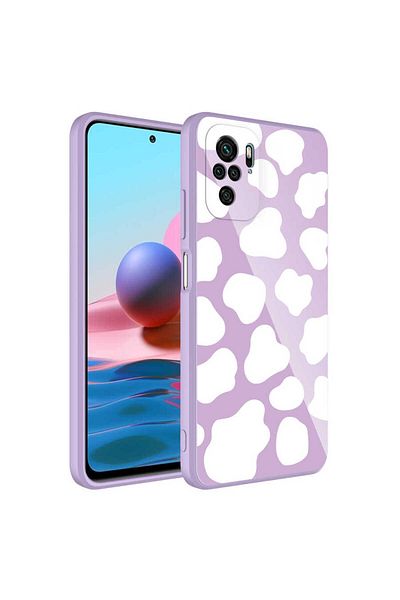 Cep Plus حافظة Redmi Note 10 من السيليكون الصلب المزخرف مع غطاء إيبوكسي CPPL لحماية الكاميرا - NO3