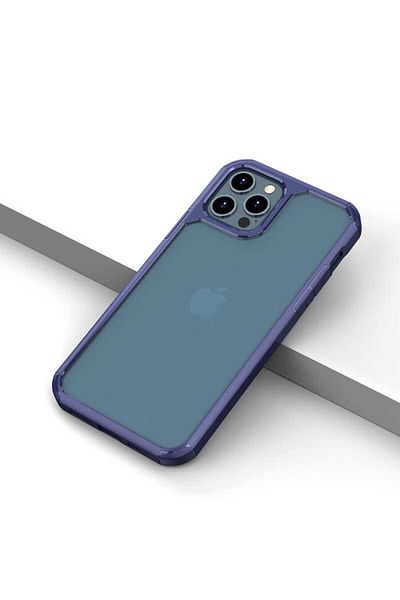 Cep Plus حافظة قابلة للطي متوافقة مع هاتف iPhone 12 Pro - أزرق