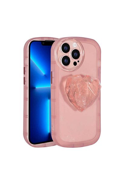 Cep Plus حافظة CPPL Ofro ملونة متوافقة مع iPhone 13 Pro Max مع حماية للكاميرا - وردي