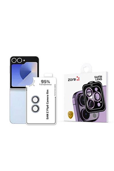 Cep Plus Galaxy Z Flip 6 Cppl Cl-11 Sapphire Anti-Fingerprint Anti-Reflective Camera Lens Protector-Blue