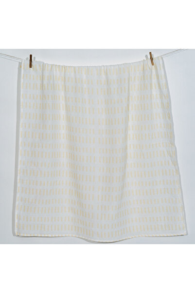 itsybitsy Amulet Lemon Lines, Muslin Baby Blanket, 70X70 cm