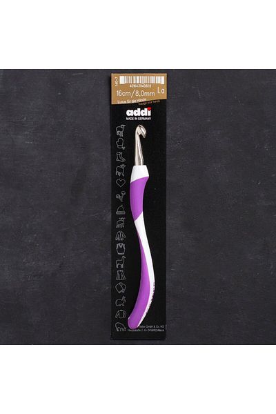 MBB ETİCARET Addi Swing 8mm 16cm Purple Ergonomic Wool Crochet - 140-7