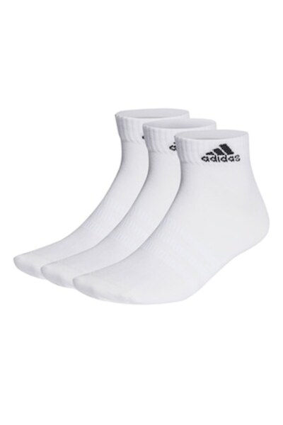Adidas Sportswear Set of Unisex Short Socks - 3 Pairs, White, Size 40-42