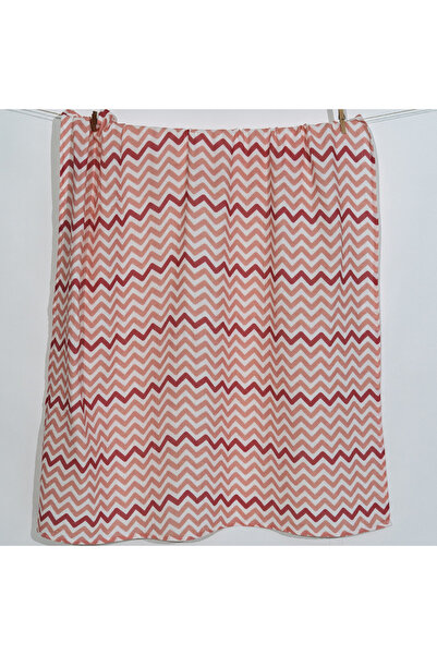 itsybitsy زهرة كبيرة زهرية متعرجة، بطانية أطفال موسلين، 70x70 سم