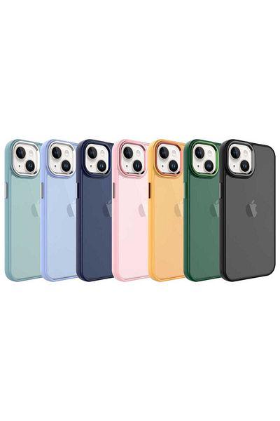 Cep Plus iPhone 14 Compatible Frosted Hard Pc Cppl May Case-Dark Green