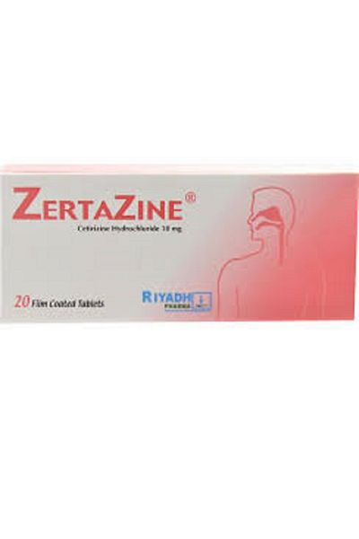 Riyadh Pharma Zertazine 10 mg 20 film-coated tablets