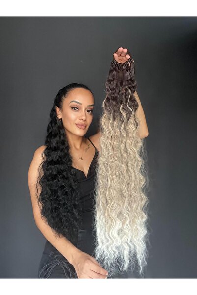 Suzan Peruk Rus Afro Dalgası Lastikli At Kuyruğu Saç Tokası