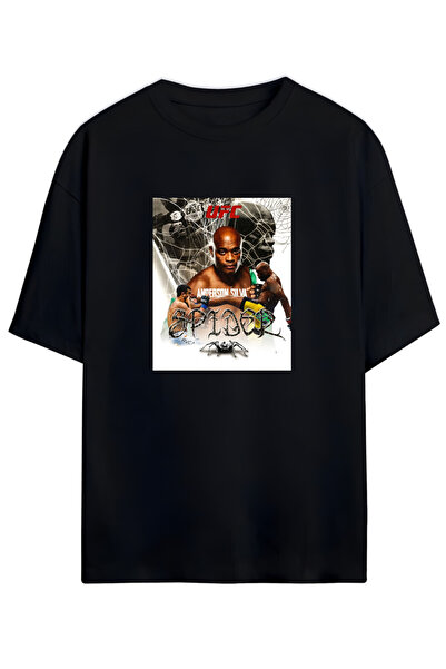 MAGORS تي شيرت أندرسون سيلفا UFC للجنسين مقاس كبير