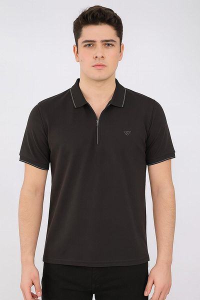 CLASSİCS MEN Gewer Slim Fit Men's Short Sleeve Polo Neck Tshirt - 7351