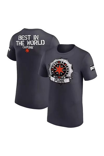 l'eivor Cm Punk Hell Froze over Printed Cotton T-Shirt