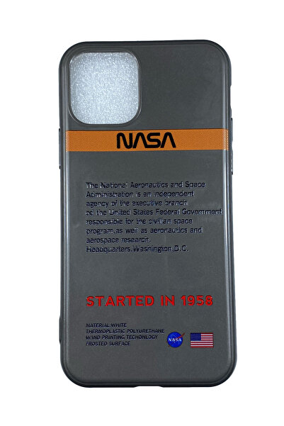 OEM Carcasă compatibilă cu iPhone 11 Pro Max, silicon sidef, NASA, gri