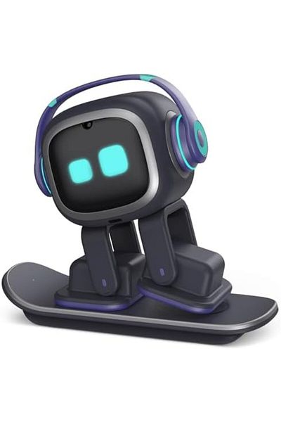 Living.ai EMOPET AI Desk Robot Companion - ChatGPT Enabled with Voice Commands & Dancing, Interactive AI Robot