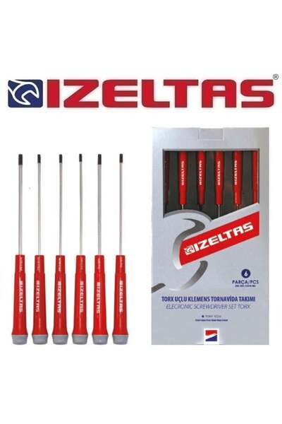 İzeltaş 6 Pieces Electronician Type (Terminal Block) Torx Tip Screwdriver - 4530 00 1006