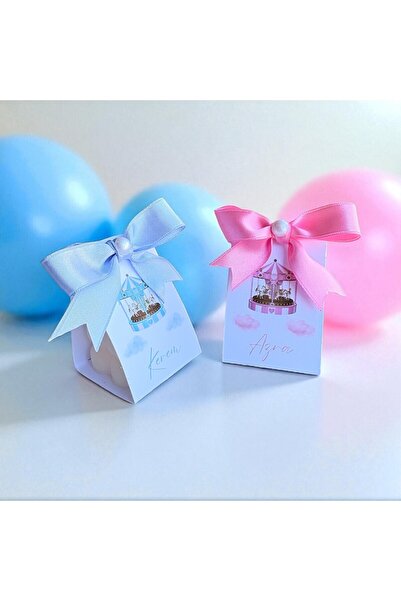 Bernami 30 Adet Kağıt Detaylı Bubble Mum, Kişiye Özel Hediyelik, Düğün, Nişan...