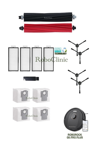 Roboclinic Set de saci de praf compatibile cu aspiratorul robot Roborock Q5 P...