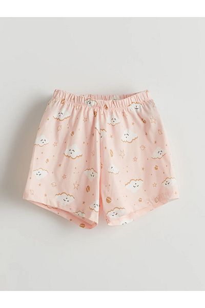 LC Waikiki Lcw Kids Pink Girls' Sleepwear Bottom with Elastic Waist