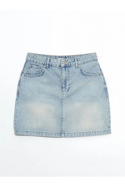 LC Waikiki Standard Fit Women's Jean Skirt