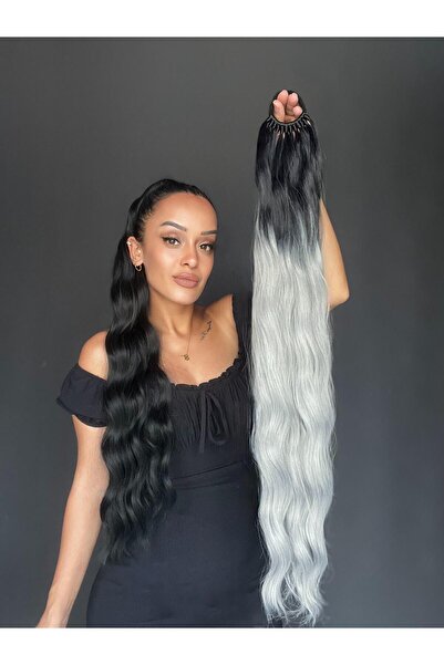 Suzan Peruk Su Dalgası Lastikli At Kuyruğu Saç Tokası