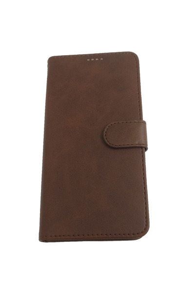 OEM Θήκη συμβατή με Huawei P40 Pro, τύπου απομίμησης δέρματος, καφέ