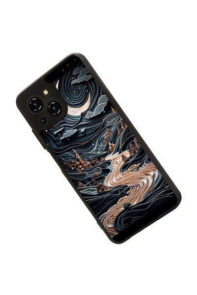 Reeder حافظة متوافقة مع S23 Pro Max باللون الأسود غير اللامع - سيليكون ناعم، واقي، غطاء ممتص للصدمات