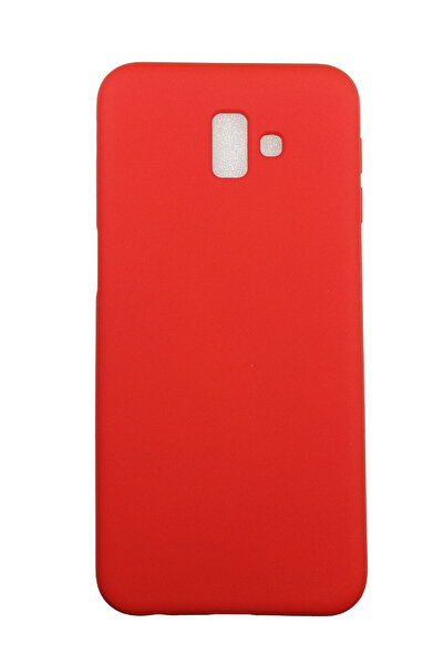 OEM Carcasă compatibilă cu Samsung J6 Plus, roșie, silicon lichid