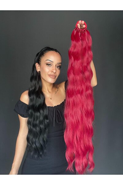 Suzan Peruk Su Dalgası Lastikli At Kuyruğu Saç Tokası