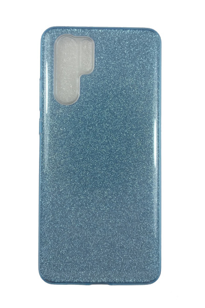 OEM Θήκη συμβατή με Huawei P30 Pro, Glitter Silicone, Μπλε