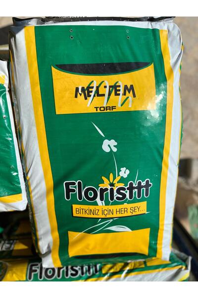 meltem torf Floristtt Yüksek Kaliteli Humik Asit içerikli Fidan ve Saksı için Siyah Torf 70 Litre
