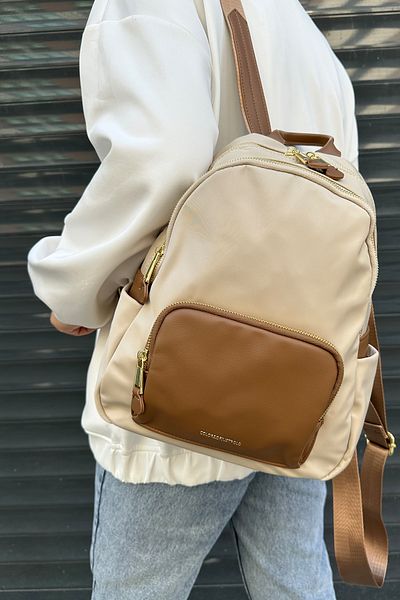 Just Polo Water Resistant Parachute Fabric Backpack (School, Paperwork, Computer, Laptop Bag)