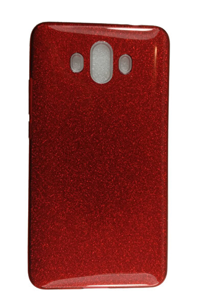 OEM Carcasă compatibilă cu Huawei Mate 10, silicon cu sclipici, roșie