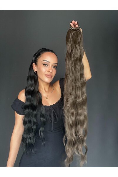 Suzan Peruk Su Dalgası Lastikli At Kuyruğu Saç Tokası