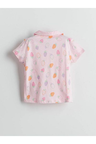 LC Waikiki Lcw Kids Pink Strawberry Girls Pajama Top