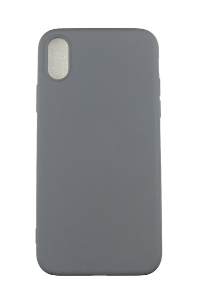 OEM Carcasă compatibilă cu iPhone X, XS, gri, silicon lichid