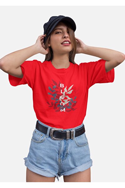 ArtYus TRIOC DE DAMĂ CU IMPRIMARE BLO TRANSFER, Gât rotund, mânecă scurtă