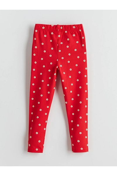 LC Waikiki Lcw kids pink elastic waist floral girl's pajama bottom
