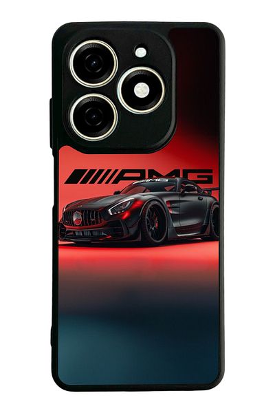 TECNO حافظة Spark 20 Matte Black المتوافقة - سيليكون ناعم، واقي، غطاء ممتص للصدمات