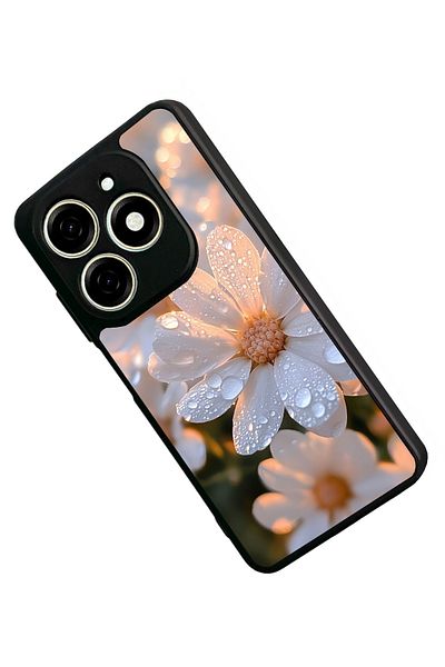TECNO حافظة Spark 20C متوافقة مع اللون الأسود غير اللامع - سيليكون ناعم، واقي، غطاء ممتص للصدمات