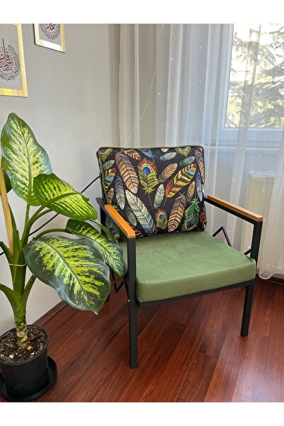 MADAMİNCİ Balkon Bahçe Fitilli Minder Kılıfı 55*60 cm Fermuarlı Cafe Sandalye...