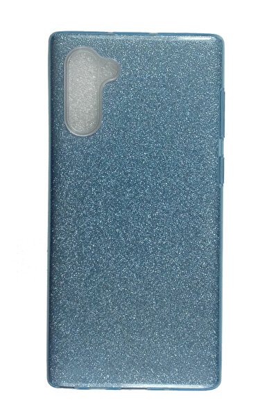 OEM Carcasă compatibilă cu Samsung Galaxy Note 10, silicon cu sclipici, albastră