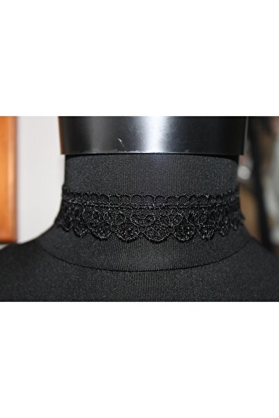 Mournbelle Çiçekli İnce Dantel Choker