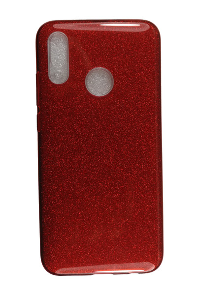 OEM Carcasă compatibilă cu Samsung Galaxy A40, silicon cu sclipici, roșie