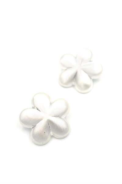Royaleks Metal flower earrings - silver