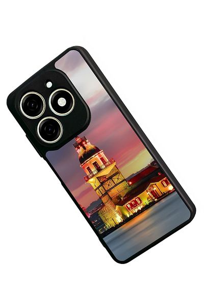 TECNO حافظة Spark 20C متوافقة مع اللون الأسود غير اللامع - سيليكون ناعم، واقي، غطاء ممتص للصدمات
