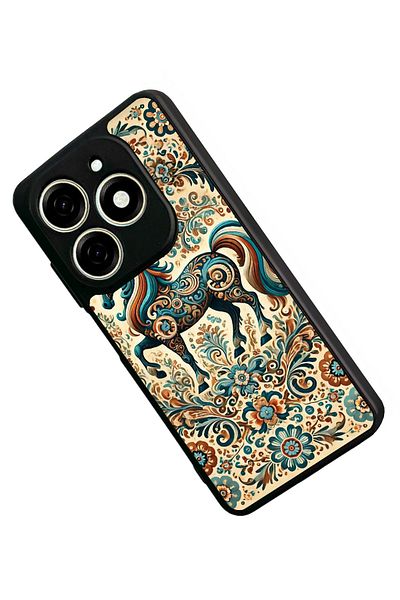 TECNO حافظة Spark 20C متوافقة مع اللون الأسود غير اللامع - سيليكون ناعم، واقي، غطاء ممتص للصدمات