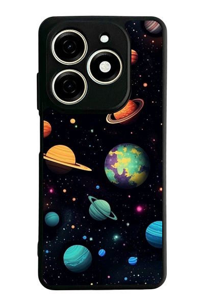 TECNO حافظة Spark 20 Matte Black المتوافقة - سيليكون ناعم، واقي، غطاء ممتص للصدمات
