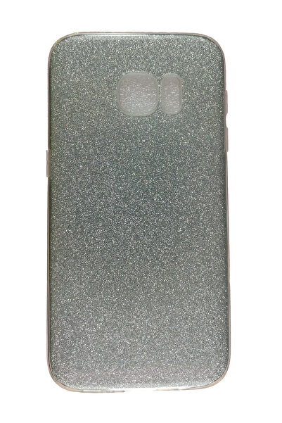 OEM Carcasă compatibilă cu Samsung Galaxy S7, silicon cu sclipici, argintie